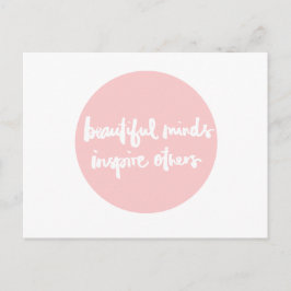 Vackra sinnen inspirerar människor till inspiratio vykort