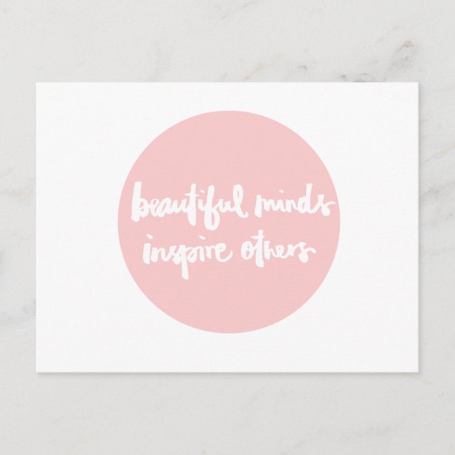 Vackra sinnen inspirerar människor till inspiratio vykort (Framsida)