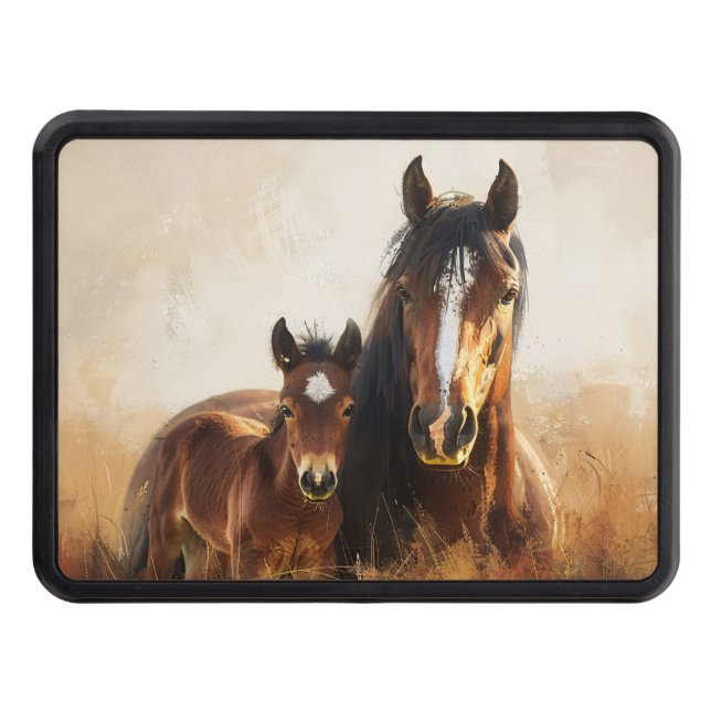 Vackra skal- och målningsfärger dragkroksskydd (Framsidan)