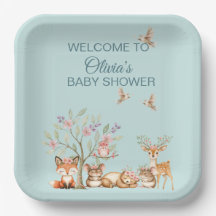 Vackra Skogs Djur - Välkommen till Baby Shower