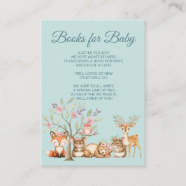 Vackra Skogsdjur Baby Shower Tilläggskort