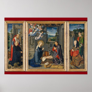 Vackra skönhet Scene Religiösa Jul Jesus Poster