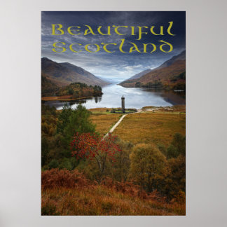 Vackra Skottland, Glenfinnan Monument Poster