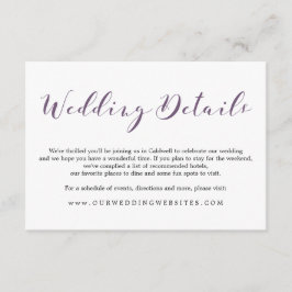 Vackra skriptdetaljer | VIGSELN Tilläggskort