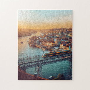 Vackra Skyline View of Porto Portugal Pussel