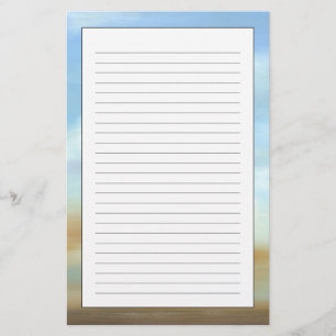 Vackra skysslor med fluffymoln brevpapper