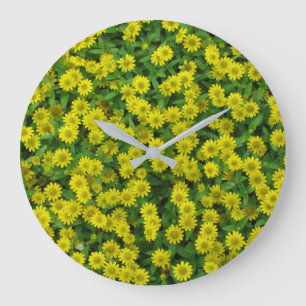Vackra små gula blommor stor klocka
