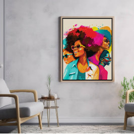 Vackra Smiles of Black Women Poster