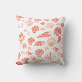 Vackra snäckor Kust Kudde