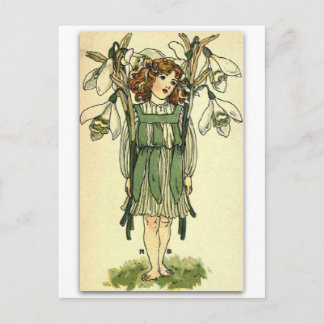 Vackra snödroppar av NELLIE BENSON Vykort