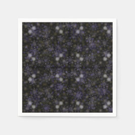 Vackra Snöflingor blöjor, helgdag blöjor Pappersservett