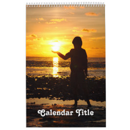Vackra soluppsättningar och motiveringskalender kalender