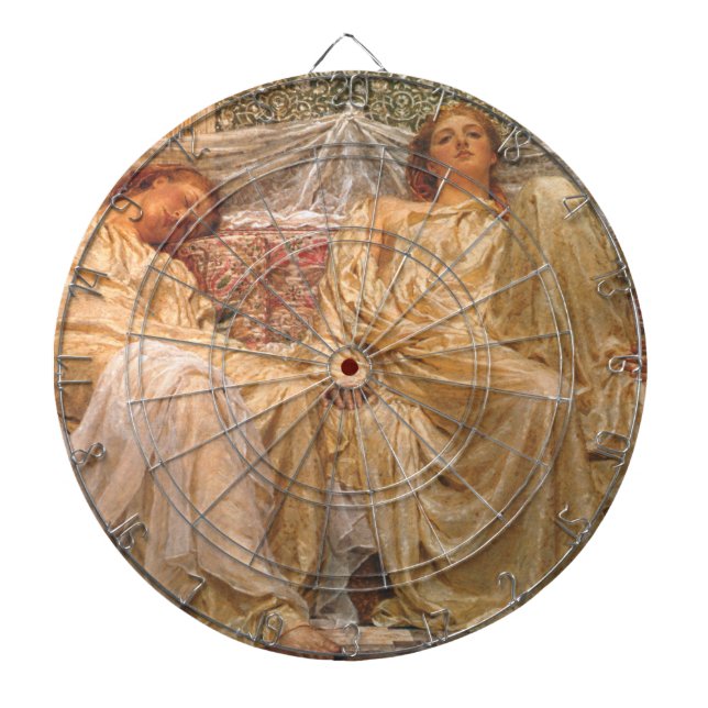 Vackra Sömnig kvinnor (Dreamers) (Vintage Art) Darttavla (Framsidan)