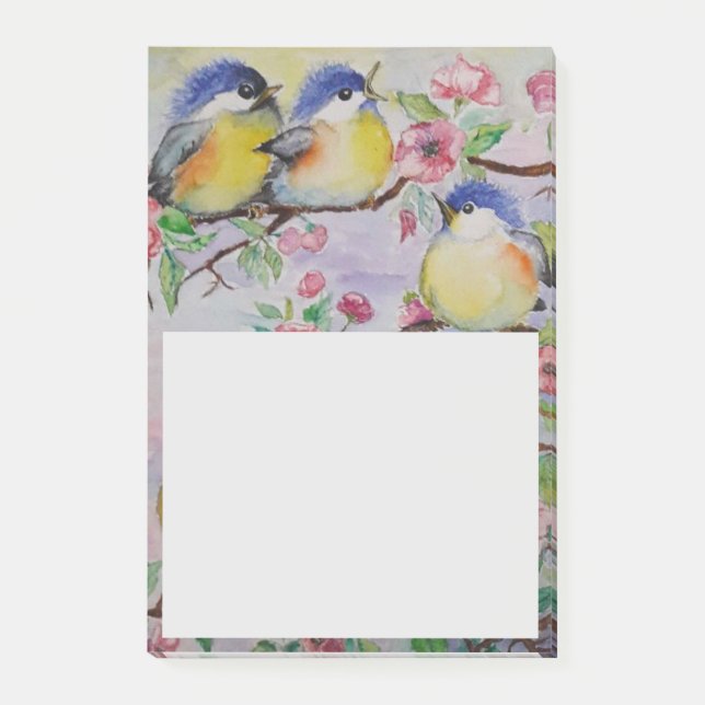 Vackra Sparrows Sticky Notes Little Birds Post-it Block (Framsida)