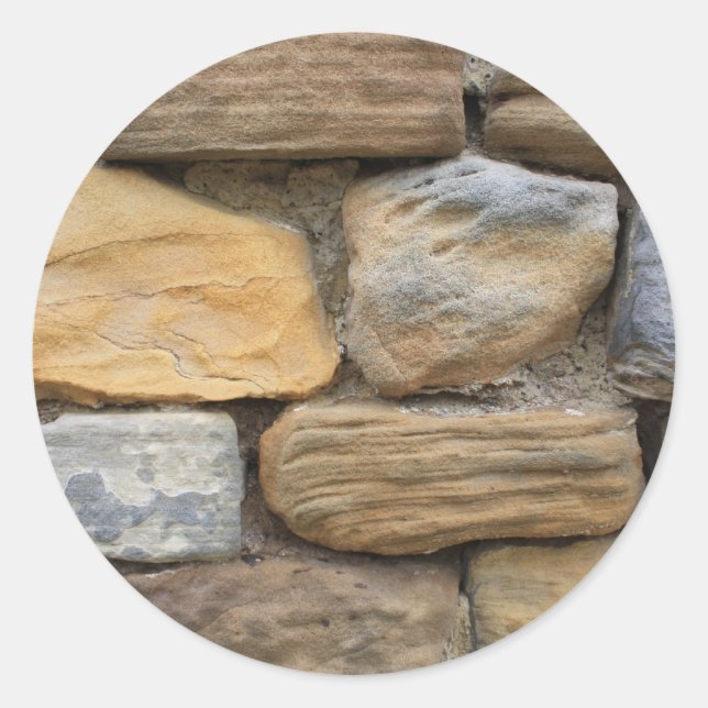 Vackra stenmurschackers runt klistermärke (Framsida)