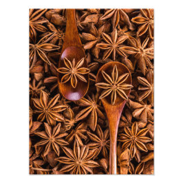 Vackra stjärniga kryddor fototryck