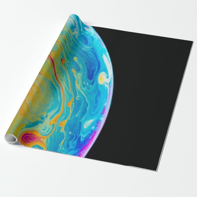 Vackra stjärnor presentpapper (Utrullad)