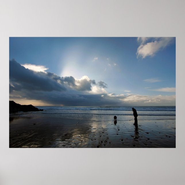 Vackra stranden och himlar poster (Framsidan)