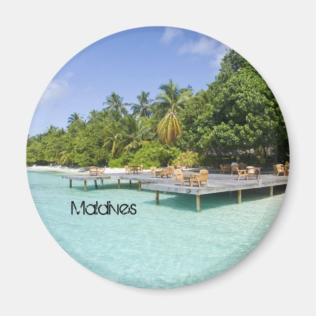 Vackra stranden på handikar magnet (Framsidan)