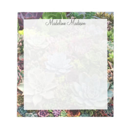 Vackra Succulents Anteckningsblock