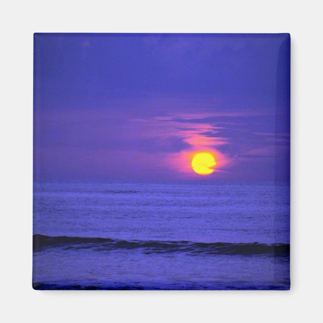 Vackra Sunset: Bali, Indonesien Magnet (Framsidan)