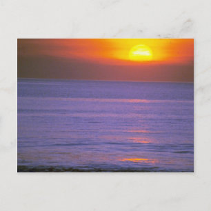 Vackra Sunset: Bali, Indonesien Vykort