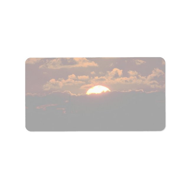 Vackra Sunset: Maui, Hawaii Adressetikett (Framsidan)