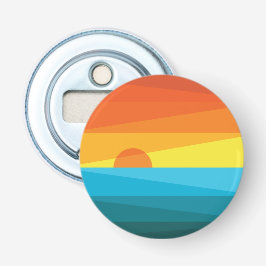 Vackra Sunset och Sea Vågar Flasköppnare