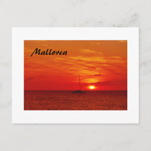 Vackra Sunset på Mallorca - vykort