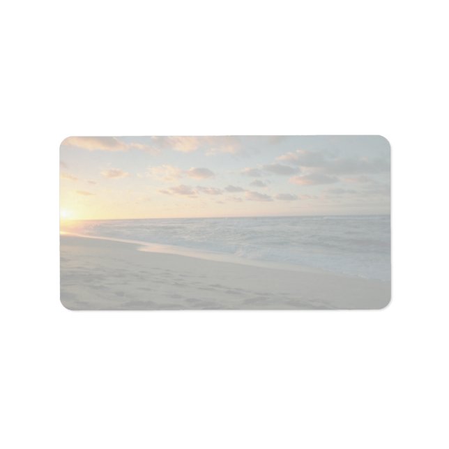 Vackra Sunset: Sunset Beach, Oahu, Hawaii Adressetikett (Framsidan)