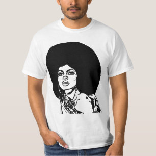 vackra svarta afrikaner, ansikte abstrakt pop t shirt