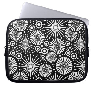 Vackra, svarta och vita Laptop sleeve