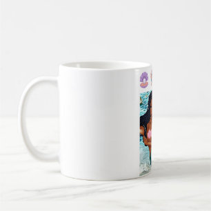 Vackra svarta sjöjungfruar i Afrika Kaffemugg