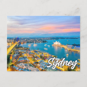 Vackra Sydney, Australien Vykort