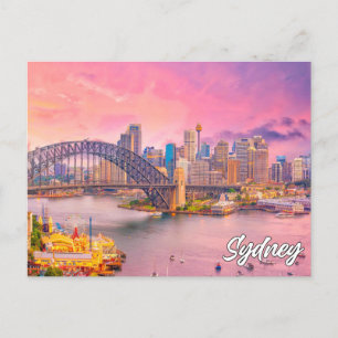 Vackra Sydney, Australien Vykort