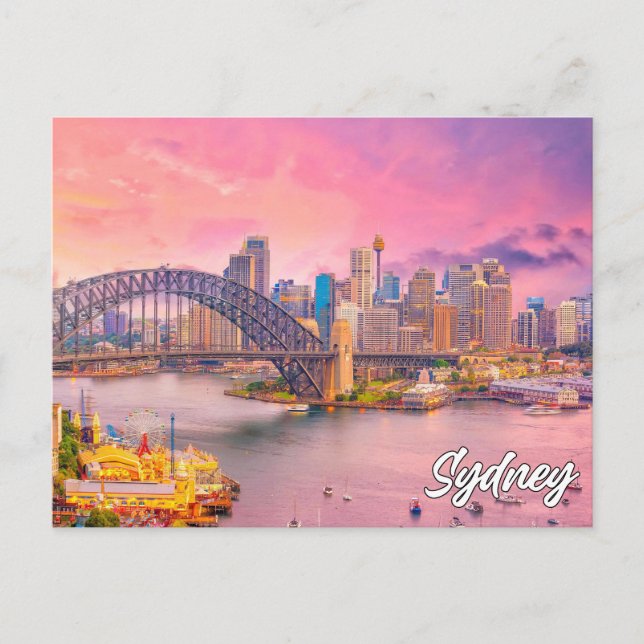 Vackra Sydney, Australien Vykort (Framsida)