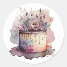 Vackra tårkpinnar runt klistermärke