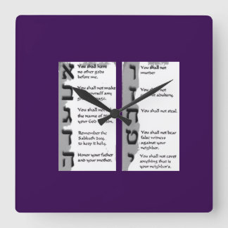 Vackra teaterföreställningar om de tio hebreiska b fyrkantig klocka