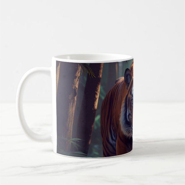 Vackra Tiger Coffee eller Tea Mugg (Vänster)