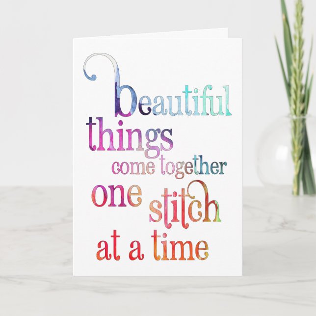 Vackra Ting Uppmuntran Kort (Framsida)