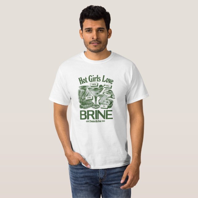 Vackra tjejer älskar saltlake t shirt (Hel framsida)
