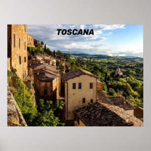 Vackra Toscana - Italien Poster
