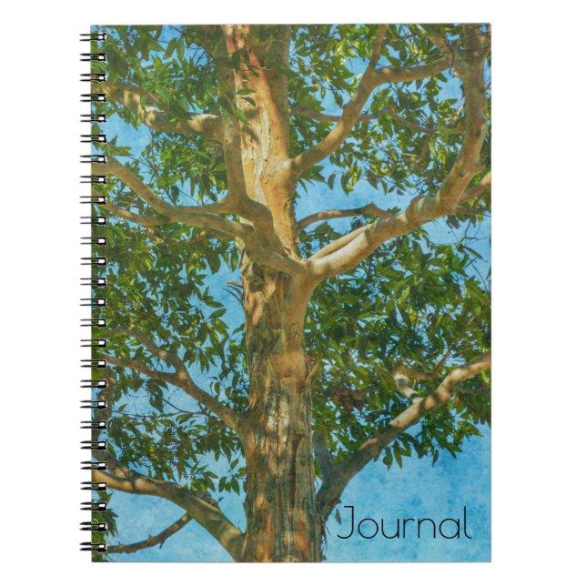 Vackra Träd och Himlar Art Journal Anteckningsbok (Framsidan)