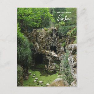 Vackra trädgårdar i Quinta da Regaleira Vykort