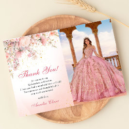 Vackra trädgårdsvilda blommor söta 16 tackkort inbjudningar