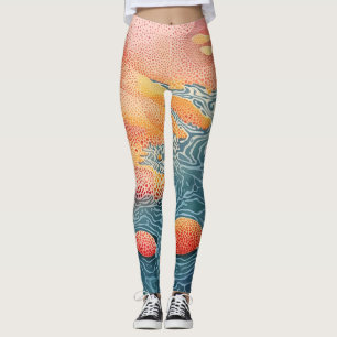 Vackra traditionella abstrakter leggings