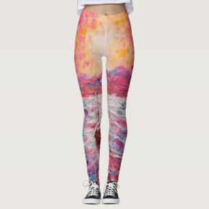Vackra traditionella abstrakter leggings