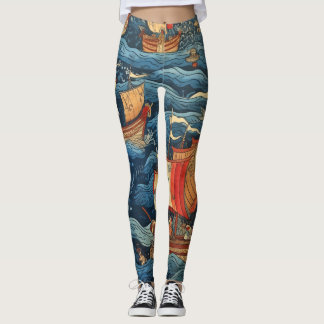 Vackra traditionella bensin leggings