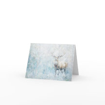 Vackra trädjur Elk i Snö Hälsning