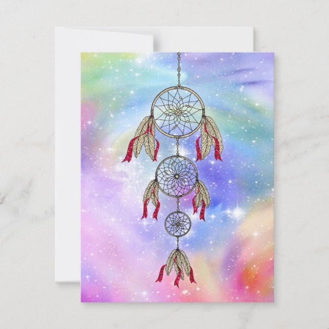 Vackra trendig som catcher drömfjädrar (Framsida)